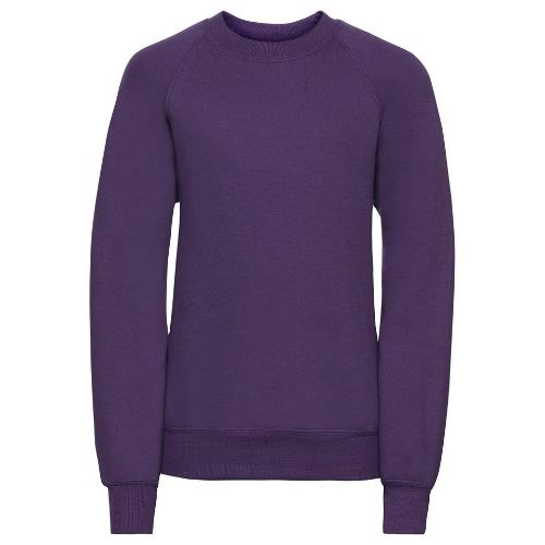 Russell Europe Kids Raglan Sleeve Sweatshirt Purple